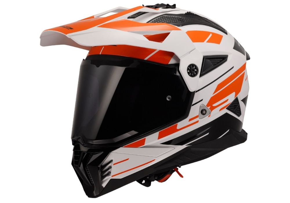 Придбати мотошолом LS2 MX702 Pioneer 2 Namib White Orange: ціни