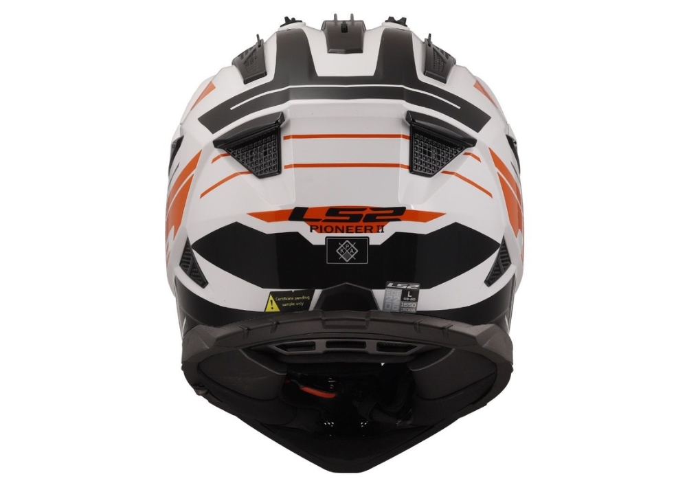 Придбати мотошолом LS2 MX702 Pioneer 2 Namib White Orange: ціни