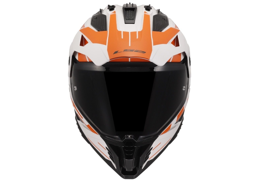 Придбати мотошолом LS2 MX702 Pioneer 2 Namib White Orange: ціни
