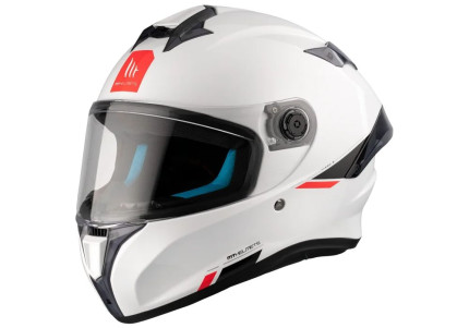 Мотошлем MT TARGO S SOLID A0 GLOSS PEARL WHITE