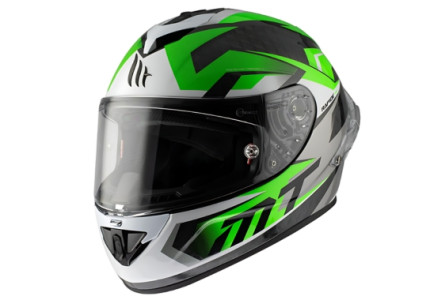 Мотошолом MT RAPIDE Pro Carbon FUGAZ A6 Gloss Green Мотошолом MT RAPIDE Pro Carbon FUGAZ A6 Gloss Green