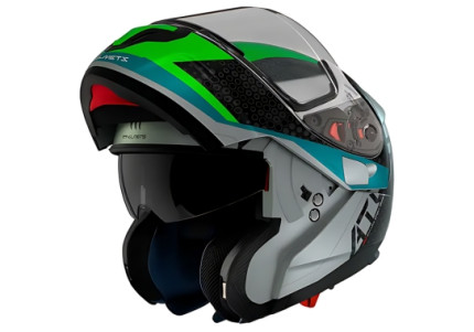 Мотошолом MT ATOM SV Adventure A6 Gloss Green Мотошолом MT ATOM SV Adventure A6 Gloss Green