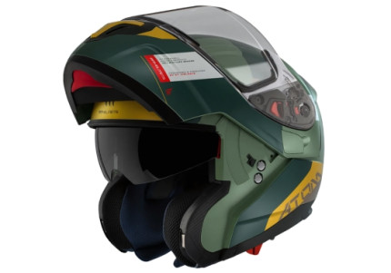 Мотошолом MT ATOM SV Gorex C6 Matt Green Мотошолом MT ATOM SV Gorex C6 Matt Green