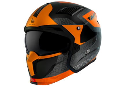 Мотошолом MT STREETFIGHTER SV S Totem B4 Matt Orange ECE2206 Мотошолом MT STREETFIGHTER SV S Totem B4 Matt Orange ECE2206