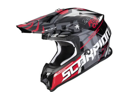 Мотошолом Scorpion VX-16 Evo Air Rok Bagoros black red Мотошолом Scorpion VX-16 Evo Air Rok Bagoros black red